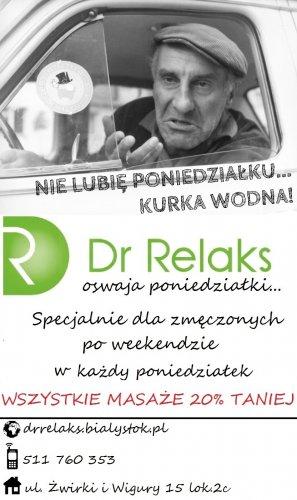Studio masażu Dr Relaks, Radosław  Rybaczuk, Żwirki i Wigury 15, Bielsk Podlaski (tel. 511760353)